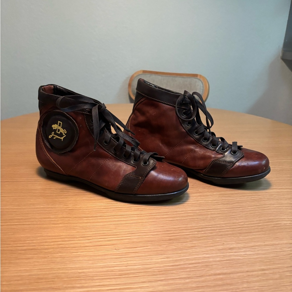 Handmade Italian Leather Boots Lace Up